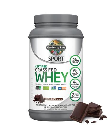 Garden of Life Sport Certified Grass Fed Whey Refuel Chocolate 23.28 oz (660 g) - Buy Online on GoSupps.com