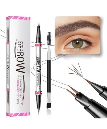  brooksnaji Curved eyebrow pencil curved eyebrow pen | 2-in-1 smudge-proof eyebrow pencil and eyeliner pen | Eyebrow pen for girlfriend wife friend - Buy Online on GoSupps.com