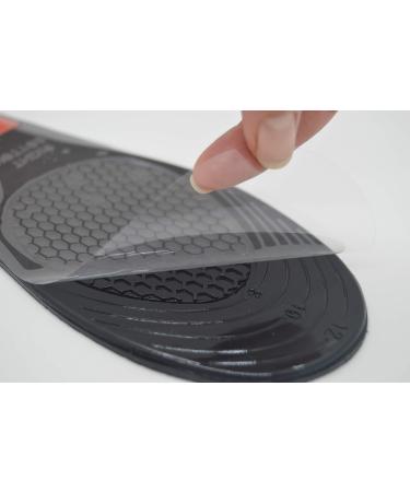 Mally Gel Insoles for Men and Women - Shock Absorption Orthotic Support - Black, Small 4-7 - Buy Online on GoSupps.com