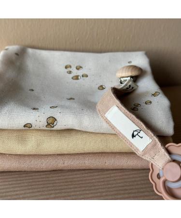 SAGA Copenhagen Pacifier Chain Pala - 100% Organic & Sustainable GOTS-Certified | 2x17cm | International Shipping - Buy Online on GoSupps.com