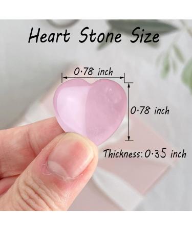 Xiannvxi 10 PC Rose Quartz Heart Healing Crystals Set - Perfect Valentine s Day Gift for Mom - Natural Polished Gemstones - Buy Online on GoSupps.com