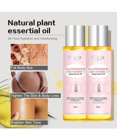 AILKE BOOST LUSTER AILKE Glutathione and Vitamin C Body Whitening Serum Oil radiant glow and smooth skin for body & hands & legs daily hydration for all skin types 250 ml Pack of 1 1 copy - Buy Online on GoSupps.com