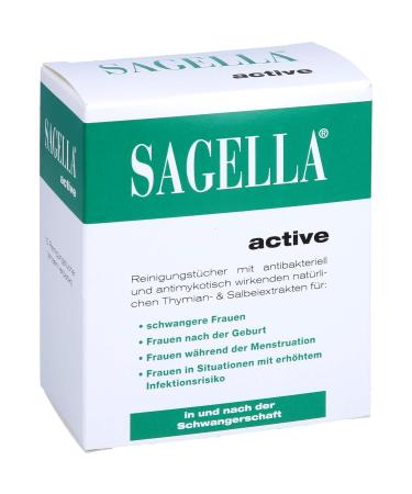 Sagella Active Cleaning Towels | Gentle Intimate Care for Women | Pregnancy & Postpartum Refreshing Towels - 10 Pieces - Buy Online on GoSupps.com