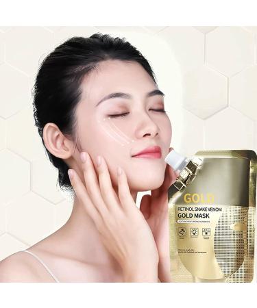 Retinol Snake Venom Gold Mask Anti-Aging Gold Face Mask Deeply Cleans Moisturizing Skin New Gold Mask Rejuvenating Gold Peel Off Mask Dry Skin(2pc) - Buy Online on GoSupps.com