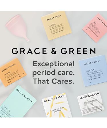 Grace & Green Organic Tampons - Biodegradable Applicator - Regular Size - 16 Count Pack - Made with Organic Cotton - Plastic-Free - Buy Online on GoSupps.com