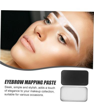 FRCOLOR Tools Brow Mapping Paste for Women Eyebrow Cream White Box Miss Painting Brow Cream Eyebrow Shape 6.00X3.40X1.20CM Black - Buy Online on GoSupps.com