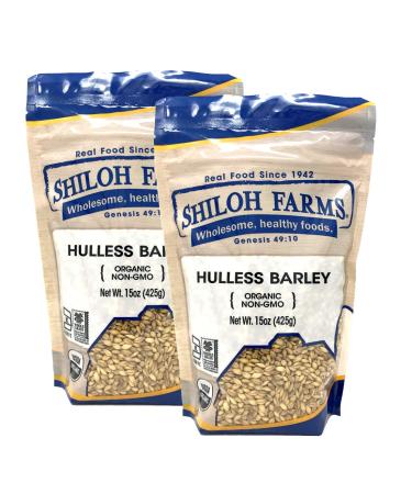 Shiloh Farms - Organic Non GMO Hulless Barley 15 ounce - 2 pack