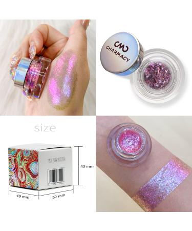 CHARMACY Multi Chrome Flakes Cream Chameleon Gel Eyeshadow 2.8g (06) - Sparkle Metallic, Highly Pigmented, Long Lasting Makeup - Buy Online on GoSupps.com