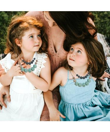 Chew Necklaces for Sensory Kids - 2 Pack Baby Silicone Teething Toys | BPA Free, Freezable & Dishwasher Safe - Buy Online on GoSupps.com
