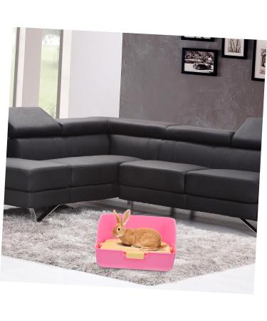 Happyyami Box Rabbit Toilet Pet Litter Tray Pet Supply Small Pet Toilet Rabbit Potty Pet Training Corner Pet Potty Bunny Potty Pet Drawer Potty Little Pig Pee Toilet Bunny Toilet 28.5X23.5X15.5CM Pink - Buy Online on GoSupps.com