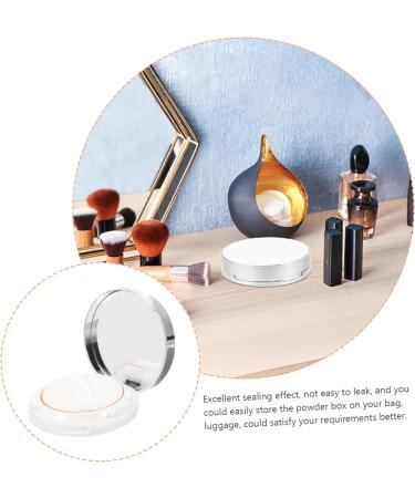 FOMIYES 2 Pcs Body Powder Compact Cushion Foundation Case Powder Cases Box Pack Travel Empty Toner 1 count (Pack of 1) Silver - Buy Online on GoSupps.com
