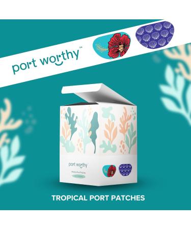 Port Cover Patches - Innovative Breathable Fabric & Smart Adhesive - 48 Tropical Treatment Patches for Comfortable Covering - Buy Online on GoSupps.com