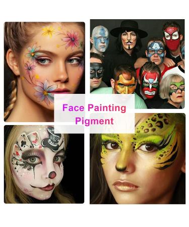 8pcs UV Body Paint Kit - Glow in the Dark Makeup Set for Halloween & Black Light Body Painting - Buy Online on GoSupps.com