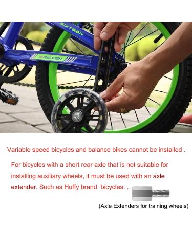 DJDJKCZ Training Wheels Flash Mute Wheel for 12-20 Inch Bikes - Green - Buy Online on GoSupps.com