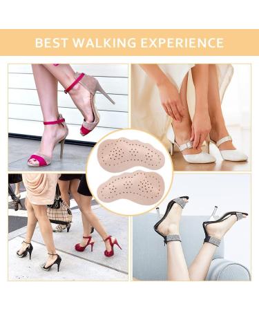 4 Pairs High Heel Inserts with Ball of Foot Cushion for Women | Non-Slip Metatarsal Pads for Pain Relief and Comfort - Buy Online on GoSupps.com