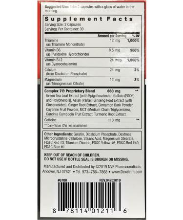 EH95 LLC Stacker Dexatrim Max Complex-7 Capsules 60 Count - - Buy Online on GoSupps.com