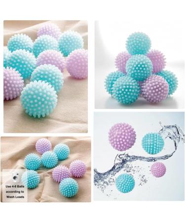 Bienstylife 4-Pack Reusable Laundry Dryer Balls - Eco Friendly Fabric Softener Alternatives Soften and Fluff Laundry Wrinkle Release(Set of 4 Colorful Color) Vibrant Series - Buy Online on GoSupps.com