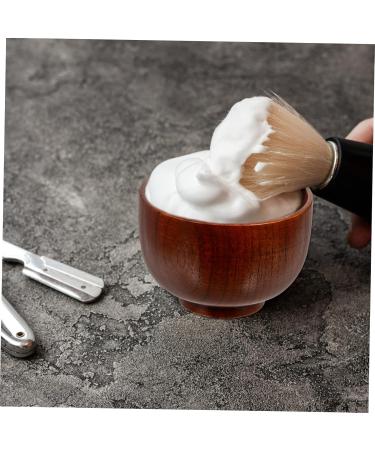 Frcolor 8th Razor Cleaning Bowl & Wooden Shaving Soap Mug - Travel Razor & Salad Bowl - Versatile Soy Sauce Dish - Buy Online on GoSupps.com
