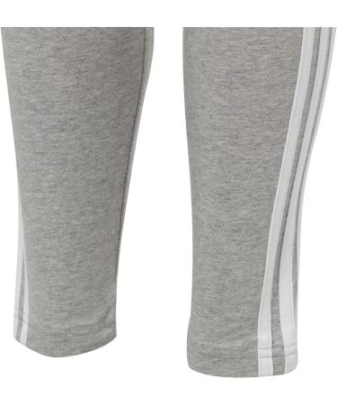 Buy adidas Girls Leggings 13-14 Years - Medium Grey Heather/White | International Shipping Available - Buy Online on GoSupps.com