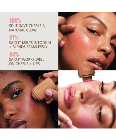 PEAKSEE Blush Stick Long-Lasting Multi-Function Blush Stick 3-in-1 Natural Matte Blush Stick Moisturizing Formula Non-Greasy Rosy Finish - Buy Online on GoSupps.com