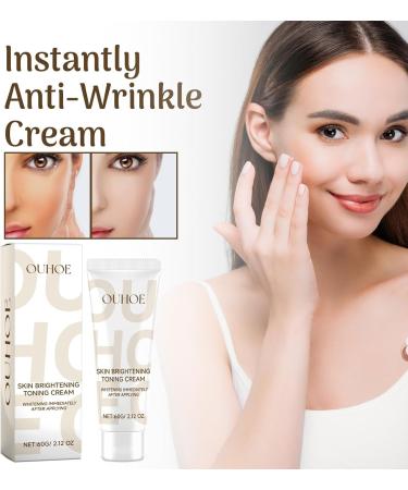 New Natural Brightening Toning Cream Instant Anti-Wrinkle Cream Quick Lift Cream Skin Brightening Body Lotion for Face and Body.(1pcs) - Buy Online on GoSupps.com