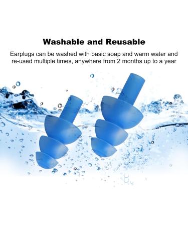 uxcell Waterproof Silicone Swimming Earplugs - 3 Pairs Soft Mushroom Design Comfortable Ear Protection for Men & Women - Blue - Buy Online on GoSupps.com