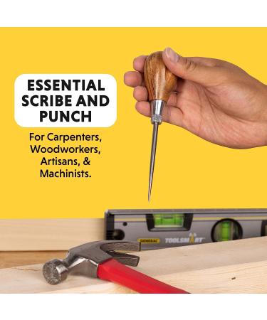 General Tools Scratch Awl Tool with Hardwood Handle - Scribe  Layout Work  & Piercing Wood - Alloy Steel Blade 1 Steel - Buy Online on GoSupps.com