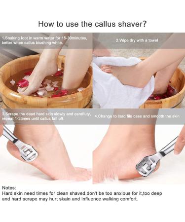 Buy Econtal Corneahobel - Stainless Steel Foot Care Tool with 10 Blades | Best Corneal Remover & Rasp for Healthy Feet - Buy Online on GoSupps.com