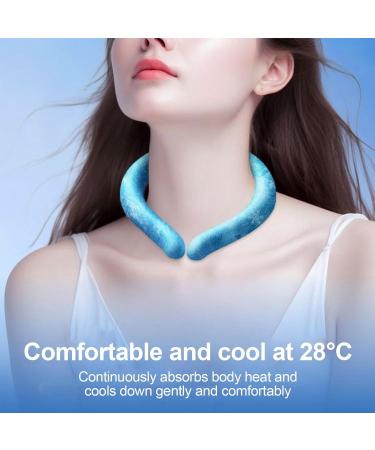Huyath Neck Cooling Ring | 2 Wearable Ice Neck Cooler for Body Cooling Ice Collar Neck Cooling Wraps for Outdoor Workers Sports Relief from Heat and Hot Weather - Buy Online on GoSupps.com