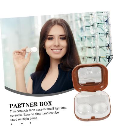 Ultechnovo Contact Lens Organizer with Tweezer Tool - Travel Case for Colored Eye Contacts 2 Sets of Lens Containers Compact ABS Design 7.3x7.3x2.6cm - Buy Online on GoSupps.com