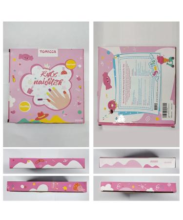 Tomicca 18 Colors Non-Toxic Odorless Peel Off Nail Polish Set for Kids | Fast Dry Aqua Formula | Perfect Christmas Gift for Girls - Buy Online on GoSupps.com