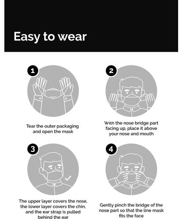 Adult 2-Pack Anti-Microbial Cloth Face Mask - Adjustable & Breathable - 2-Layer Poly-Cotton - Gray - Buy Online on GoSupps.com