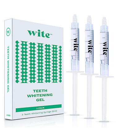 Teeth Whitening Gel Syringes - 3 Pack 5ml Whitening Gel - Tooth Whitening Gel with 35% Carbamide Peroxide Great for Sensitive Teeth Whitening