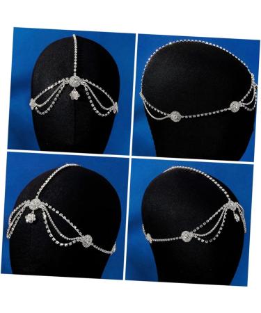 NUSITOU Rhinestone Headband Tassel Rhinestones Headband Head Chain Rhinestone Tassel Headband Hair Chain Rhinestone Head Chain Headpiece Head Chain Headband for Head Jewelry - Buy Online on GoSupps.com