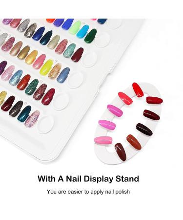 Nail Display Diagram Book - 120 Colors Removable Nail Color Swatch Palette for Professional Use - Buy Online on GoSupps.com