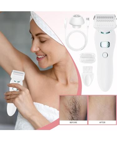 Electric Trimmer for Women Hair Clipper for Women Portable Electric Epilator with Sliding Bikini Trimmer Facial Shaver Personal Groomer for Bikini Leg Arm Armpit - Buy Online on GoSupps.com
