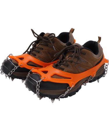 Anti Skid Snow Shoes Accessory Wearproof 12 Tooth Crampons Long Service Life for Skiing for Outdoor(M Code) - Buy Online on GoSupps.com
