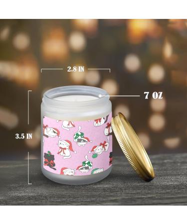 Buy Vanilla Candles - Scented Aromatherapy Jar Candles 7 oz Gift Set for Women | Cute Cat Design - Buy Online on GoSupps.com