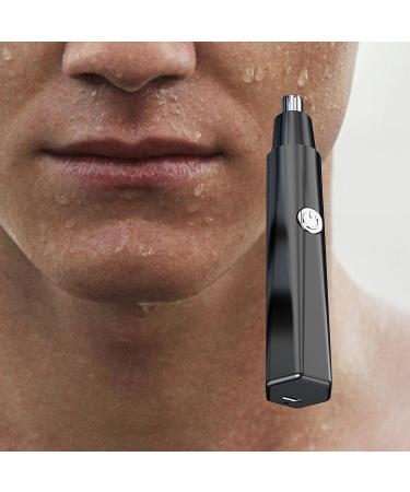 Sleek Electric Nose Hair Trimmer for Gentle Grooming - Black | International Shipping Available - Buy Online on GoSupps.com
