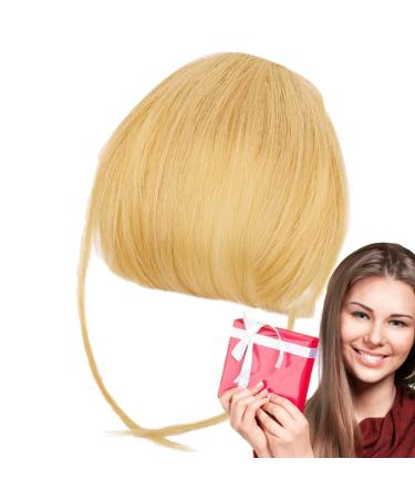 Bang Clip in Hair Extensions French Bangs Clip on Fake Bangs Fringe Neat Bangs Hair Extension French Bangs Clip On Fake Bangs Fringe Stylish Fringe Hairpieces for Dinner Date