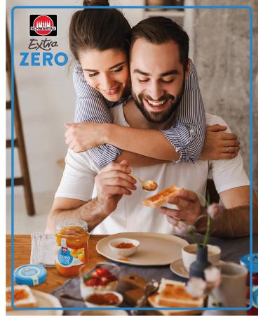 Schwartau Extra Zero Black Cherry Fruit Spread - No Added Sugar 15 Kcal/25g 280g | Low-Calorie Jam for Healthy Living - Buy Online on GoSupps.com