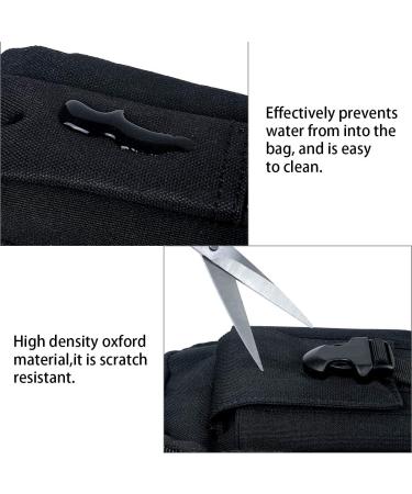 Flintronic Tactical Hip Pockets | Military Compact Belt Pocket Bag for Camping Hiking & Cycling | Nylon #6 Black with Carabiners & Shoulder Strap - Buy Online on GoSupps.com