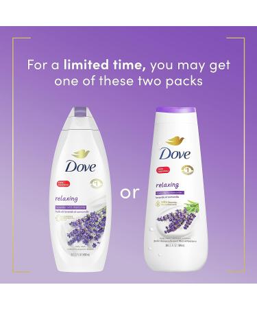 Dove Relaxing Lavender Oil & Chamomile Body Wash 20 oz | Gentle Skin Cleanser for Renewed Healthy-Looking Skin | 24hr MicroMoisture Formula | Chamomile Scent | 1 Pack - Buy Online on GoSupps.com