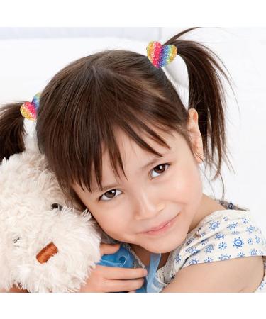 Holibanna 5 Pairs girls' sequin rubber band hair ties for children hair ropes girl elastic hair tie sparkle hair ties glitter star hair ties kids hair ties Holder High elasticity baby fabric - Buy Online on GoSupps.com