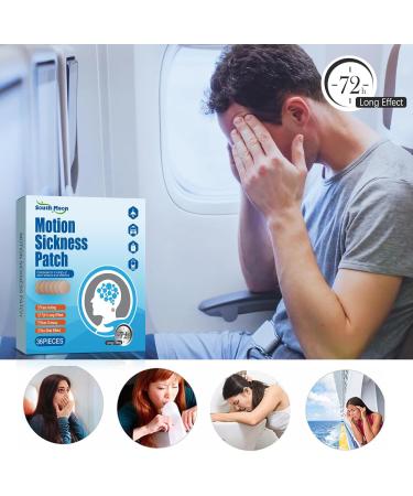 Motion Sickness Patch - 36 Non-Drowsy Waterproof Patches for Sea & Car Travel - Fast Acting Relief - Buy Online on GoSupps.com