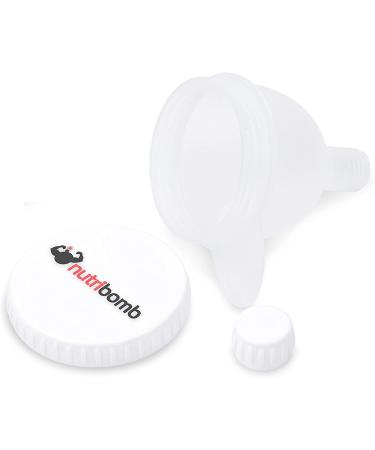 Nutribomb Medium Fill N Go - Protein Funnel - Supplement Funnel - Water Bottle Funnel - Travel Container for Gym Or Work (4) - Buy Online on GoSupps.com