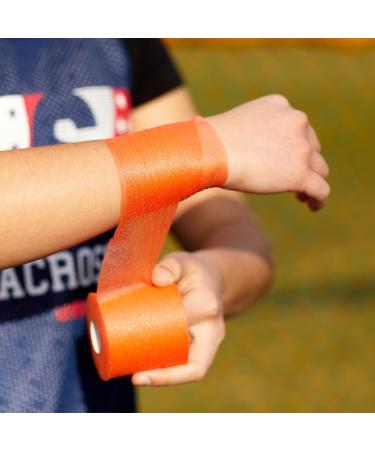 Green Sky Athletic Sports Foam Underwrap - Bright Orange Prewrap for Hair & Ankles (4 Rolls) | Ideal for All Sports Adventures - Buy Online on GoSupps.com