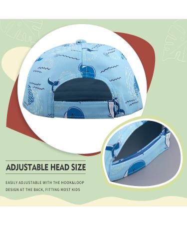 Kids Baseball Cap | Adjustable Toddler Trucker Hat for Summer | Whale Design | Ages 2-4T - Buy Online on GoSupps.com