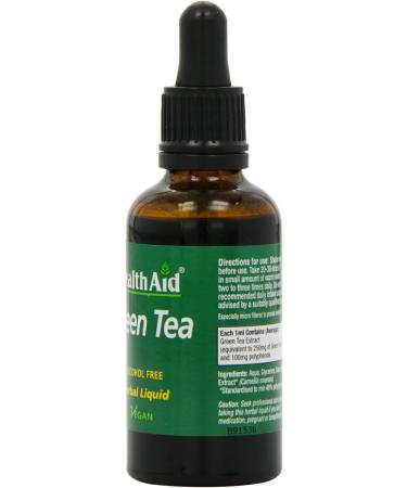 HealthAid Green Tea 50ml Liquid - Natural antioxidant for health and vitality - Buy Online on GoSupps.com