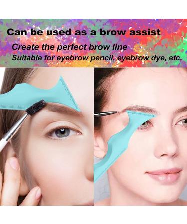 SHANPIN 5 in 1 Silicone Eye Makeup Tool - Reusable Eyeliner Stencils & Winged Eyeliner Aid in Blue - Buy Online on GoSupps.com